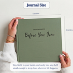 Before You Grow Memory Journals - Olive Green