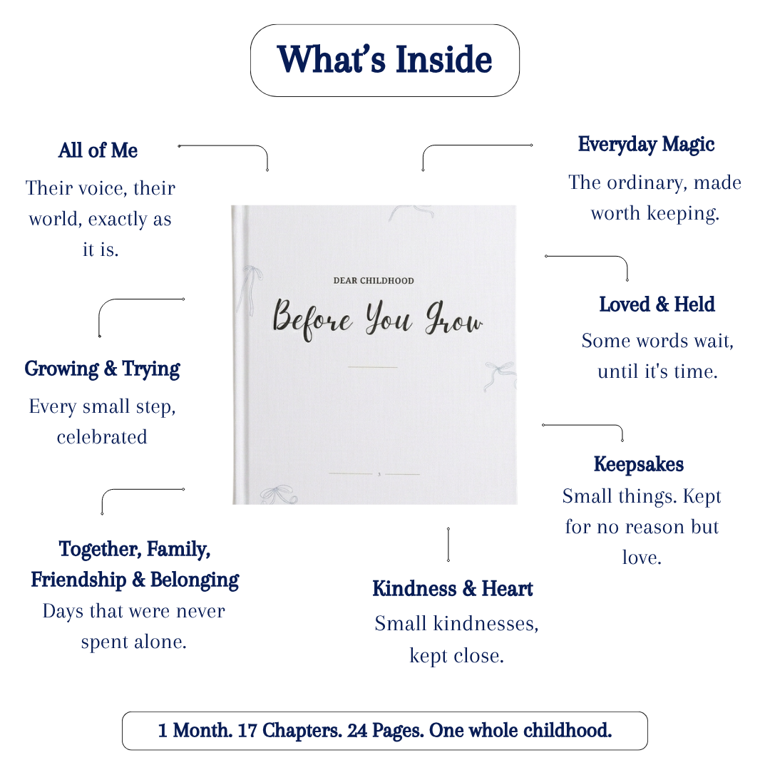 Before You Grow Memory Journals - Pure White